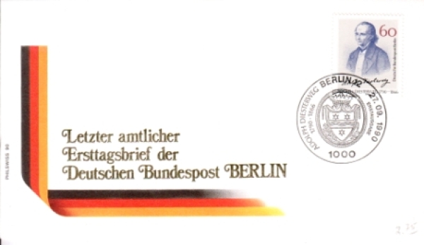 Západní Berlín FDC 0879 ● - 1990